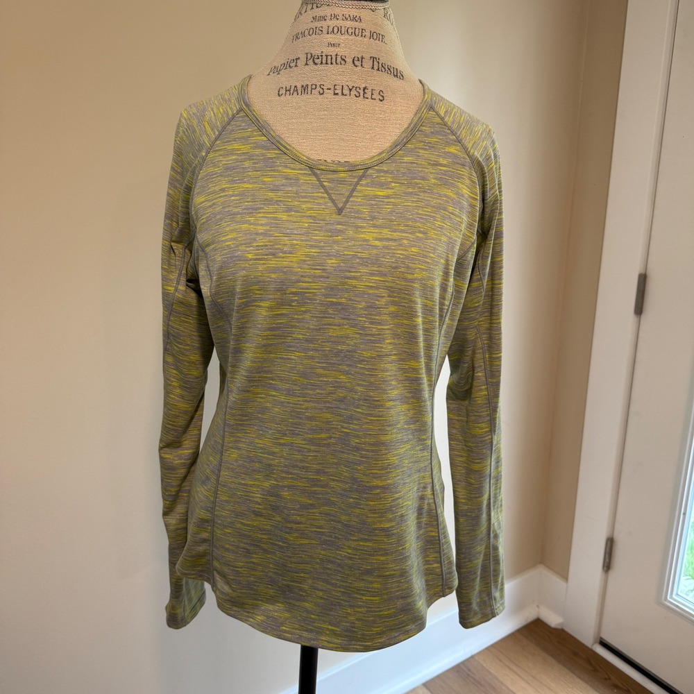 Marmot Women's Green/Gray long sleeve Athletic Shirt Size L
